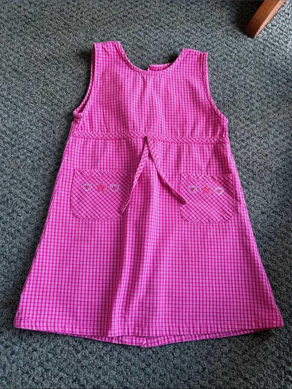OshKosh B'gosh Pink Gingham Pocket Jumper Dress